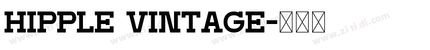 Hipple Vintage字体转换